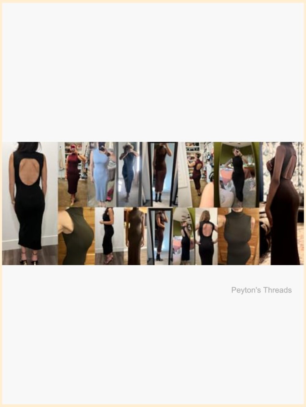 Sleeveless High Neck Backless Fitted Midi Dress Bodycon Mockneck Cut Out Back - Picture 6 of 7